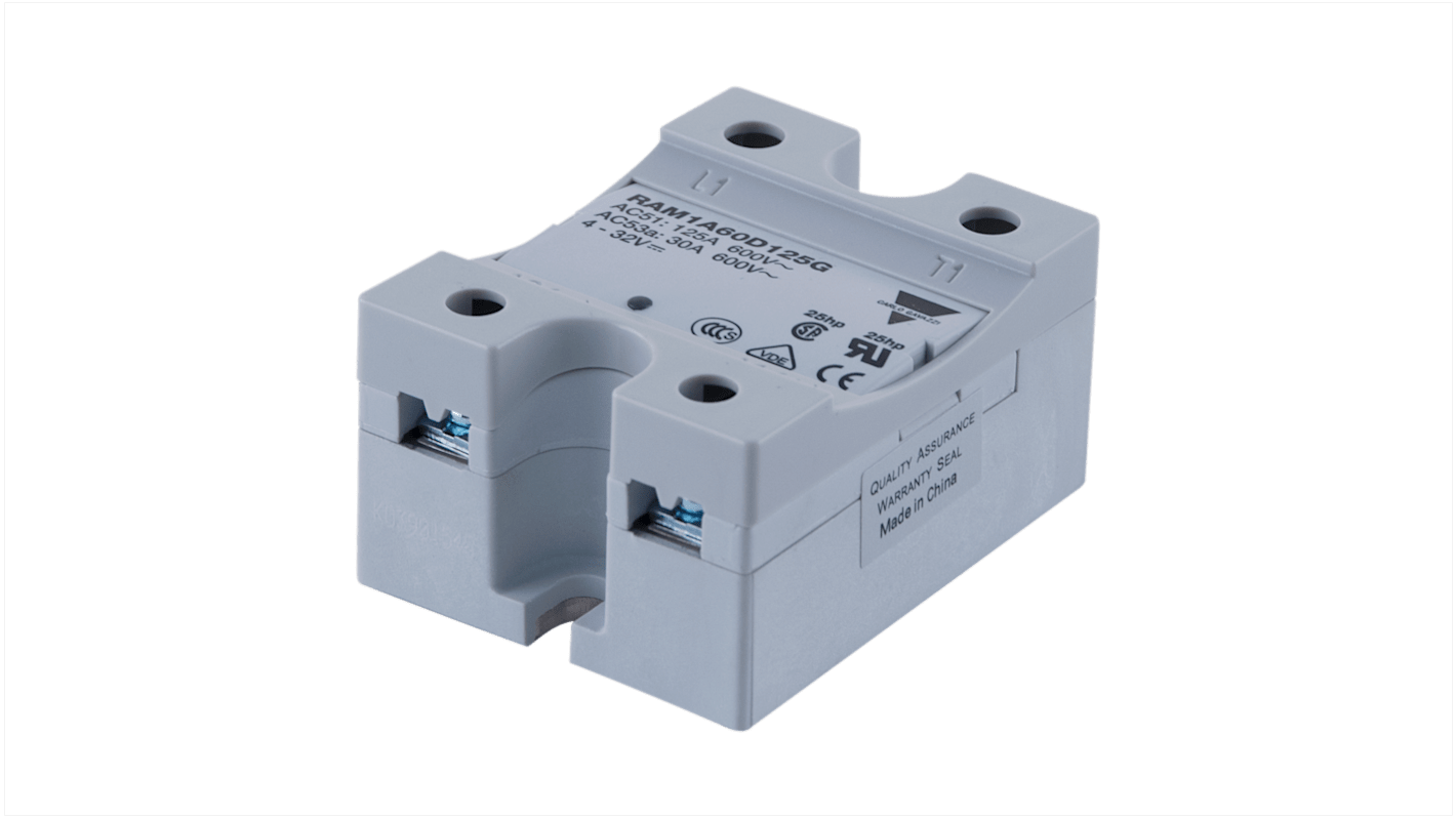 Carlo Gavazzi RAM1A60D Series Solid State Relay, 51 A ac Load, Panel Mount, 660 V Load, 32 V Control