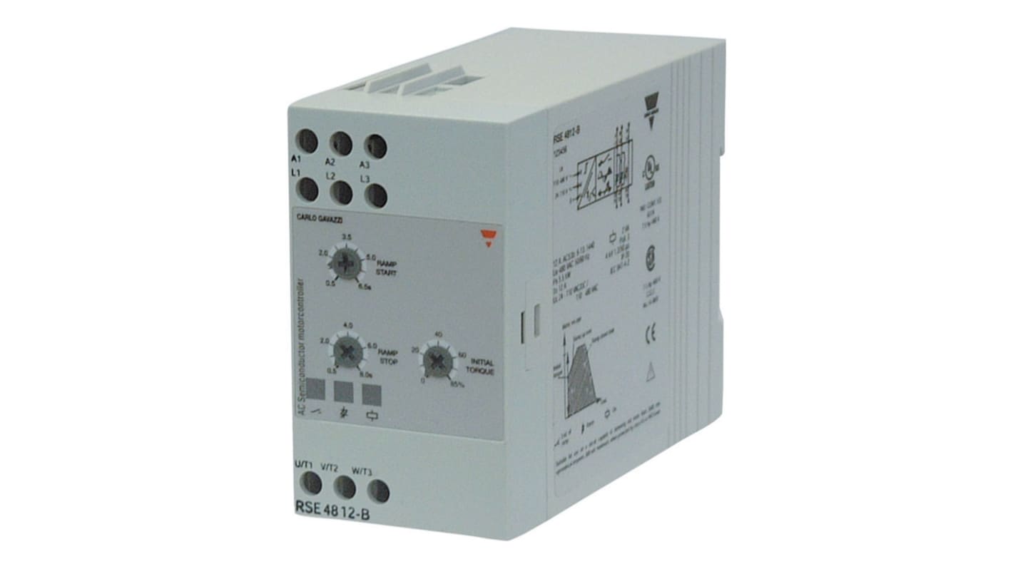 Carlo Gavazzi RSE Motor Starter, , 5.5 kW, 400 V ac, 3 Phase, IP20