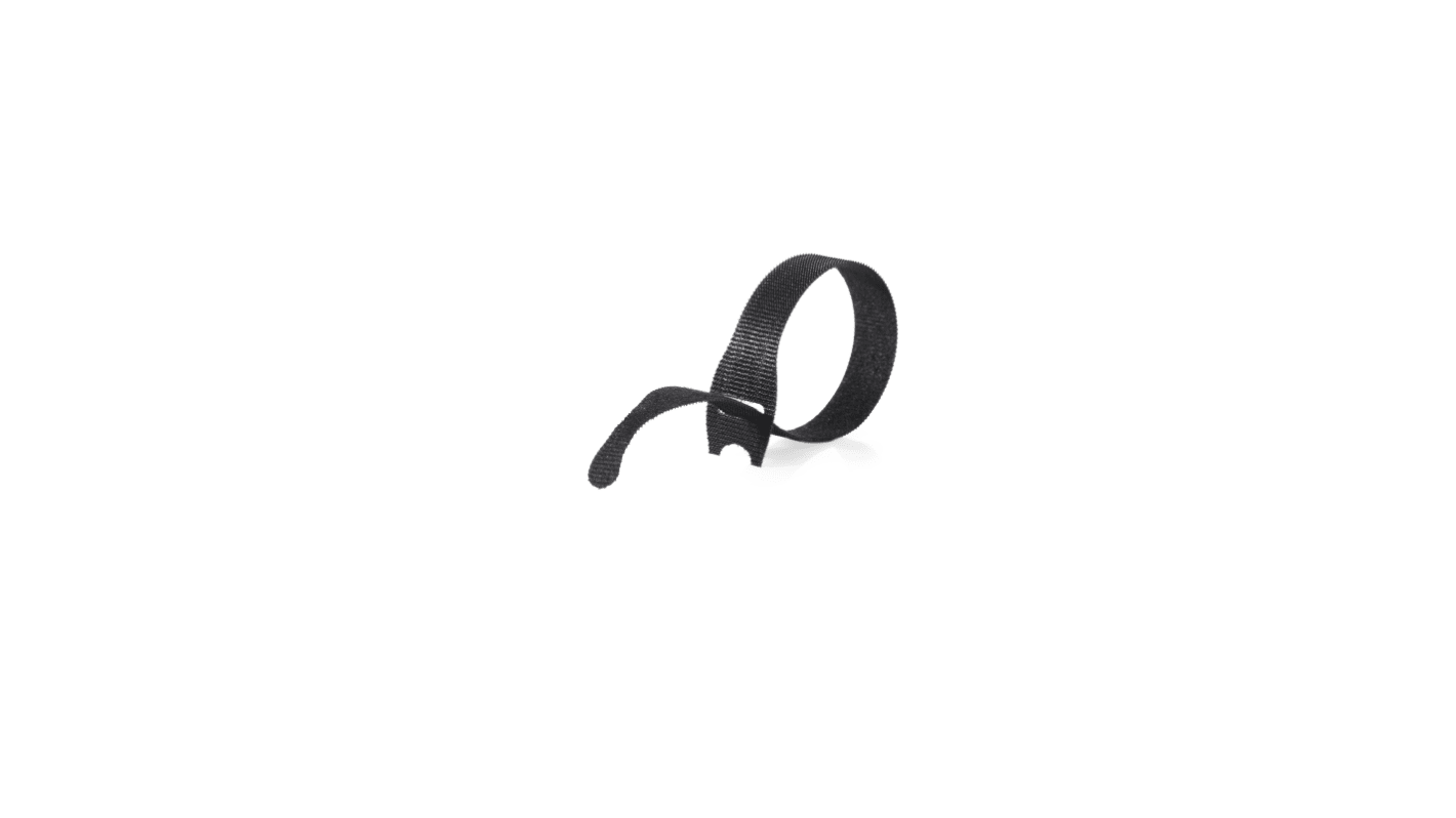 Velcro  Self Engaging Black Reclosable Fastener, 20mm x 330mm