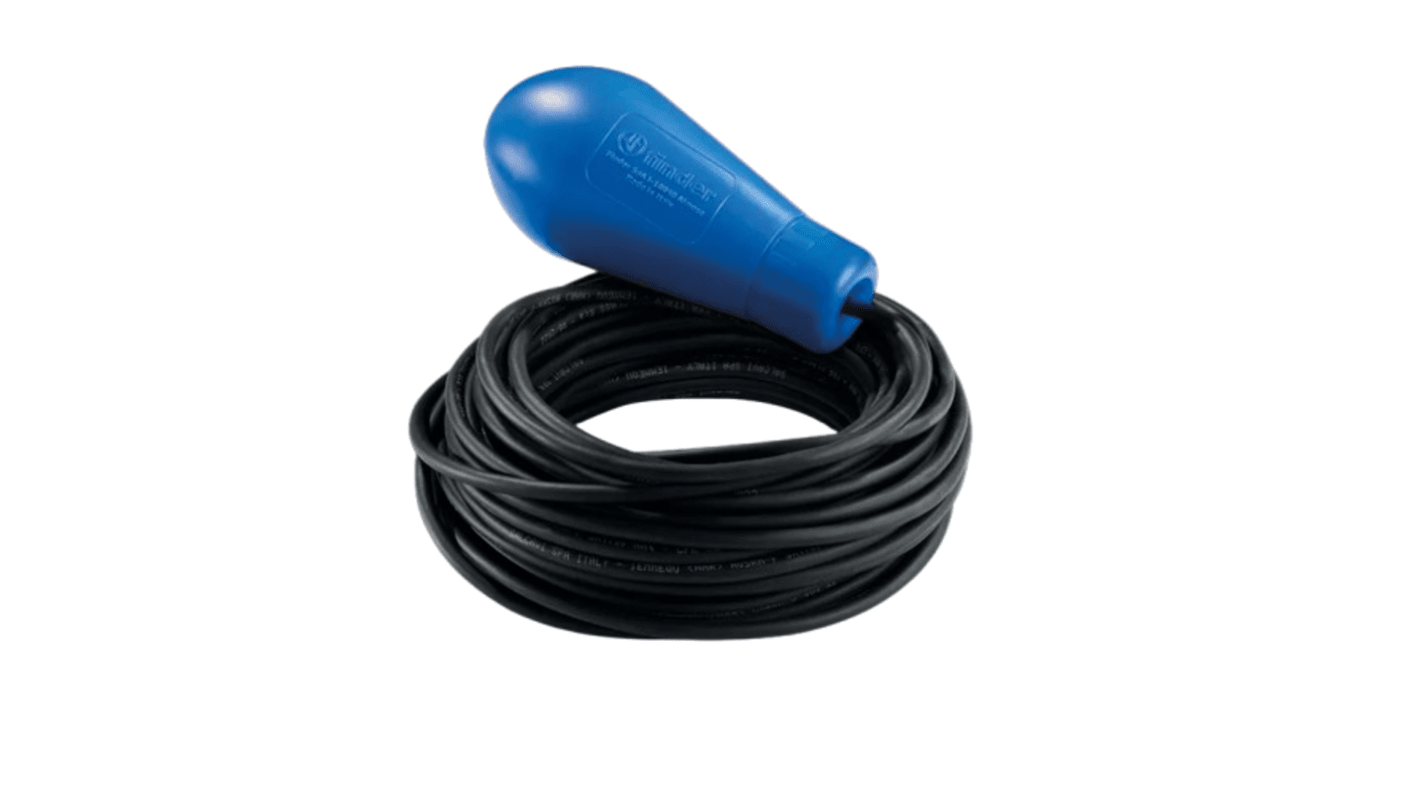 Finder 72 Series Polypropylene Float Switch, Float, 20m Cable, 250V ac Max