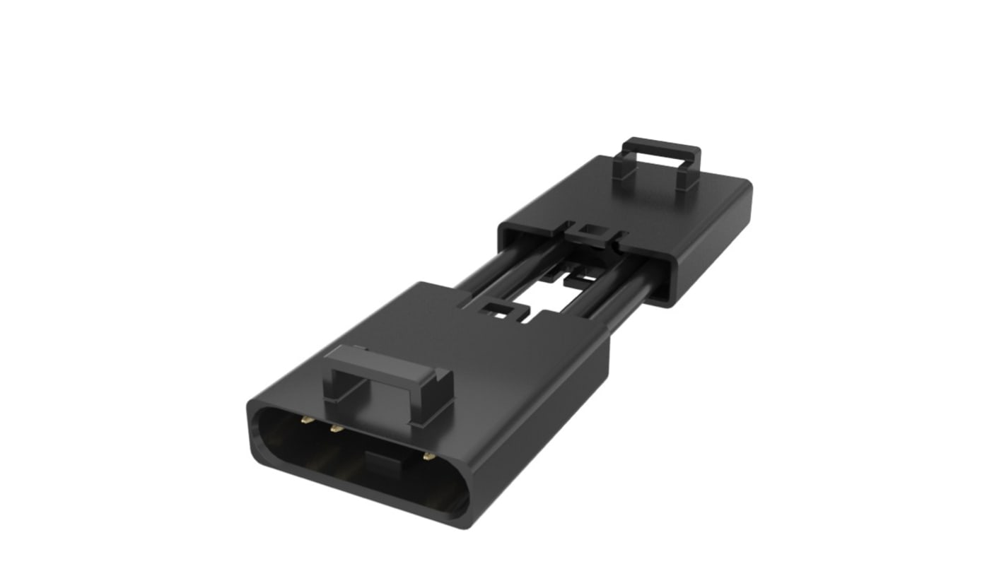 Amphenol Communications Solutions FLHR4C008 Series Straight PCB Socket, 4-Contact, 1-Row, 2.5mm Pitch, Socket