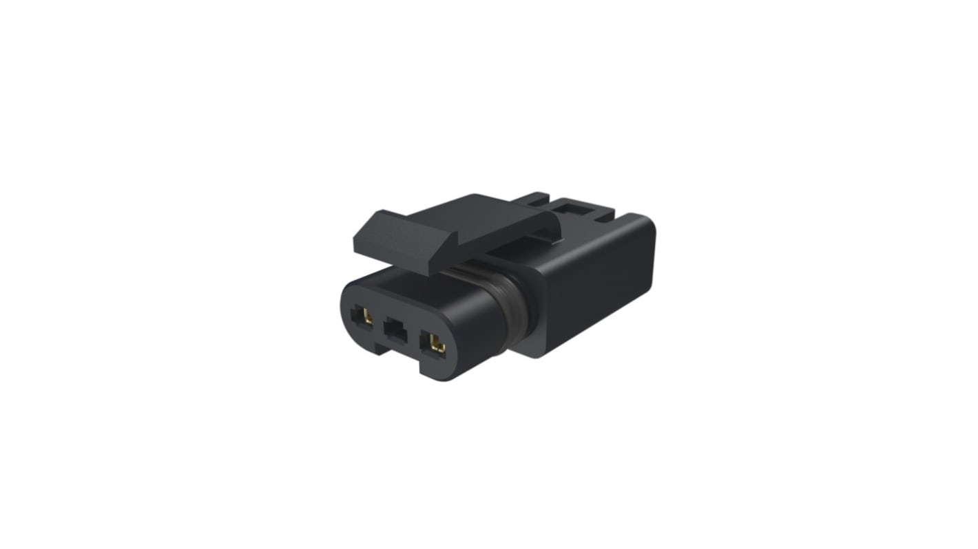 Amphenol Communications Solutions FLHS2300 Series Straight Wire Mount PCB Socket, 2-Contact, 1-Row, 2.5mm Pitch,