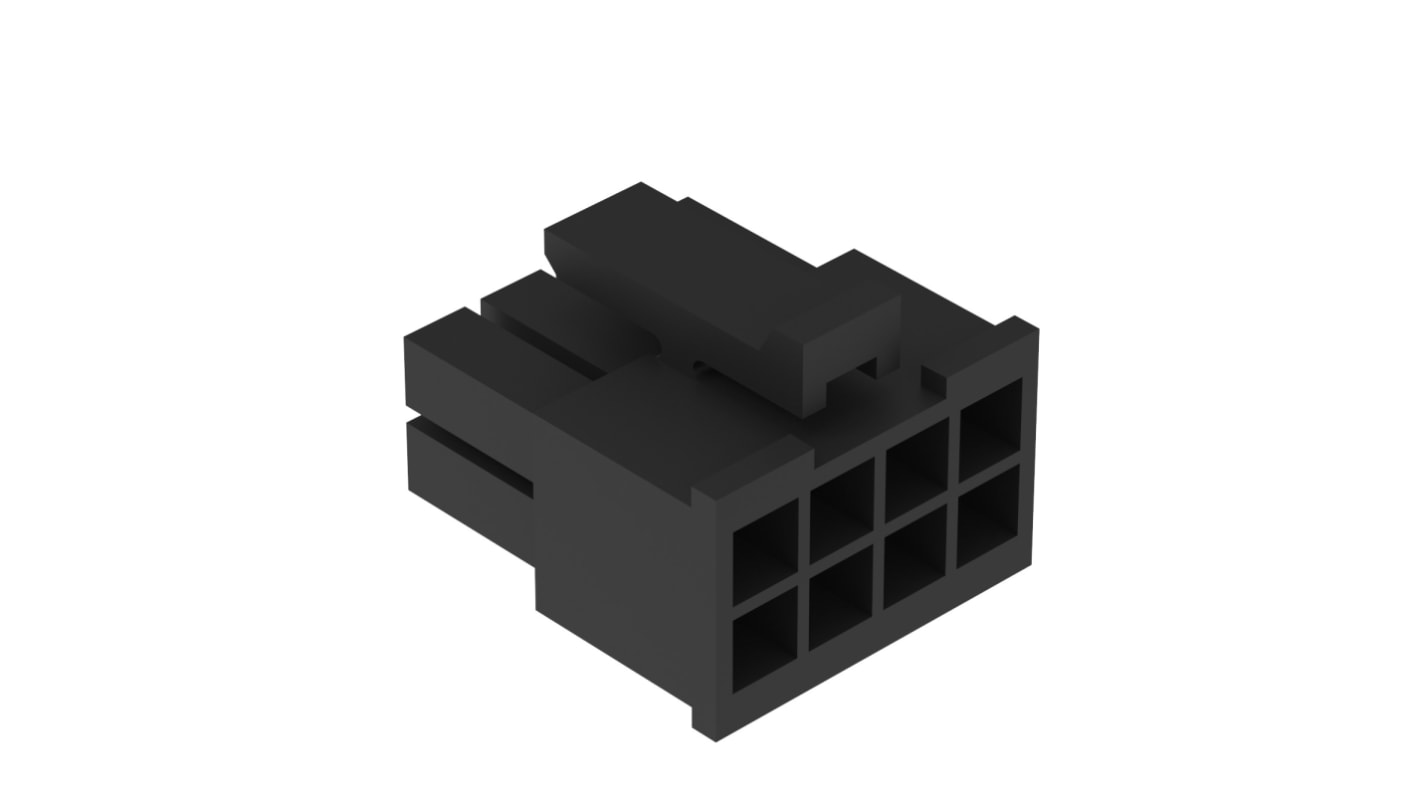 Amphenol Communications Solutions, G88MPH0822 Housing Plug, 3mm Pitch, 8 Way, 2 Row Vertical
