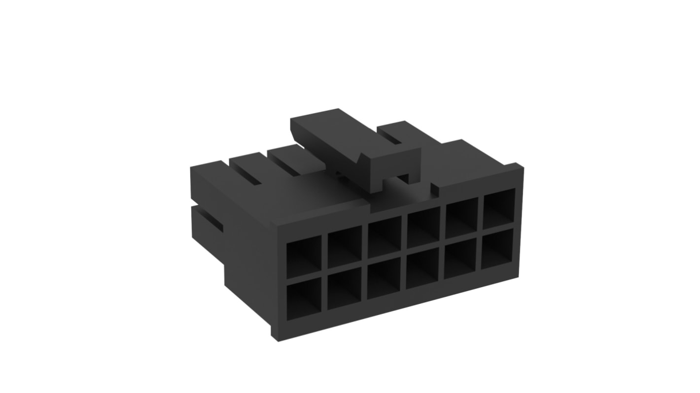 Amphenol Communications Solutions, G88MPH1222 Housing Plug, 3mm Pitch, 12 Way, 2 Row Vertical