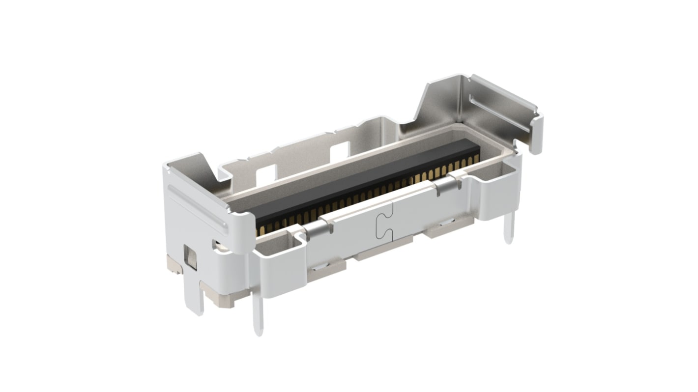 Amphenol Communications Solutions G991B322 Series Vertical Receptacle Edge Connector, PCB, 74-Contacts, 0.6mm Pitch,