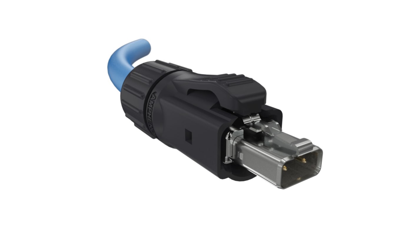 Cavo Ethernet Amphenol Communications Solutions, guaina in Termoplastico col. Blu, L. 1m, Senza terminazione