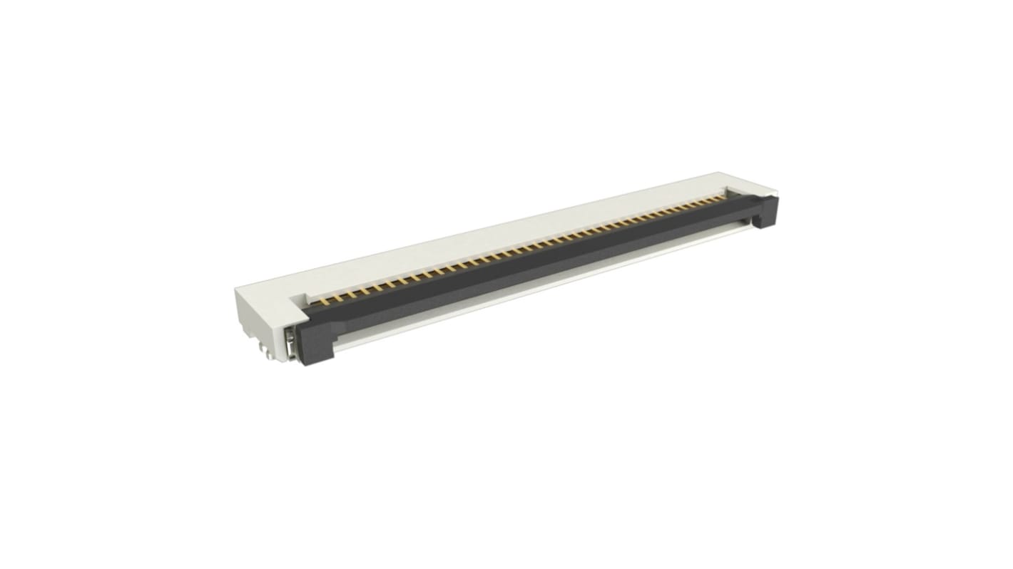 Amphenol Communications Solutions FPC连接器, 母座, 40p, 0.5mm间距, SMT安装, 直角, F33B系列