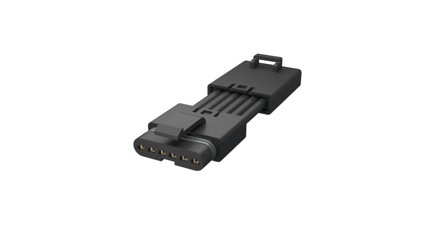 FLHM6P008 Series Straight PCB Socket, 6-Contact, 1-Row, 2.5mm Pitch, Poke-In Termination