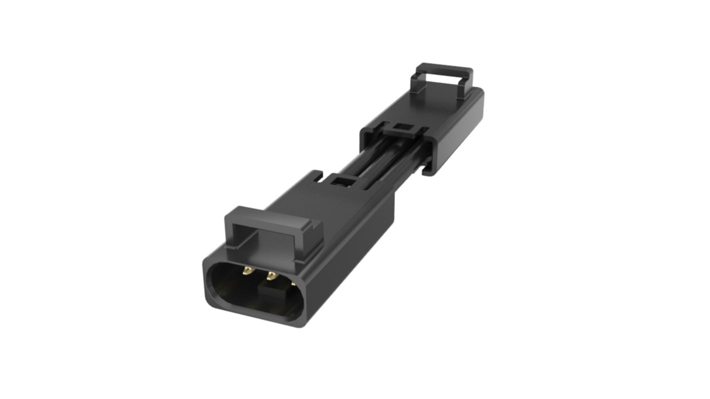 Amphenol Communications Solutions FLHP3C008C0 Series Straight PCB Socket, 3-Contact, 1-Row, 2.5mm Pitch, Socket