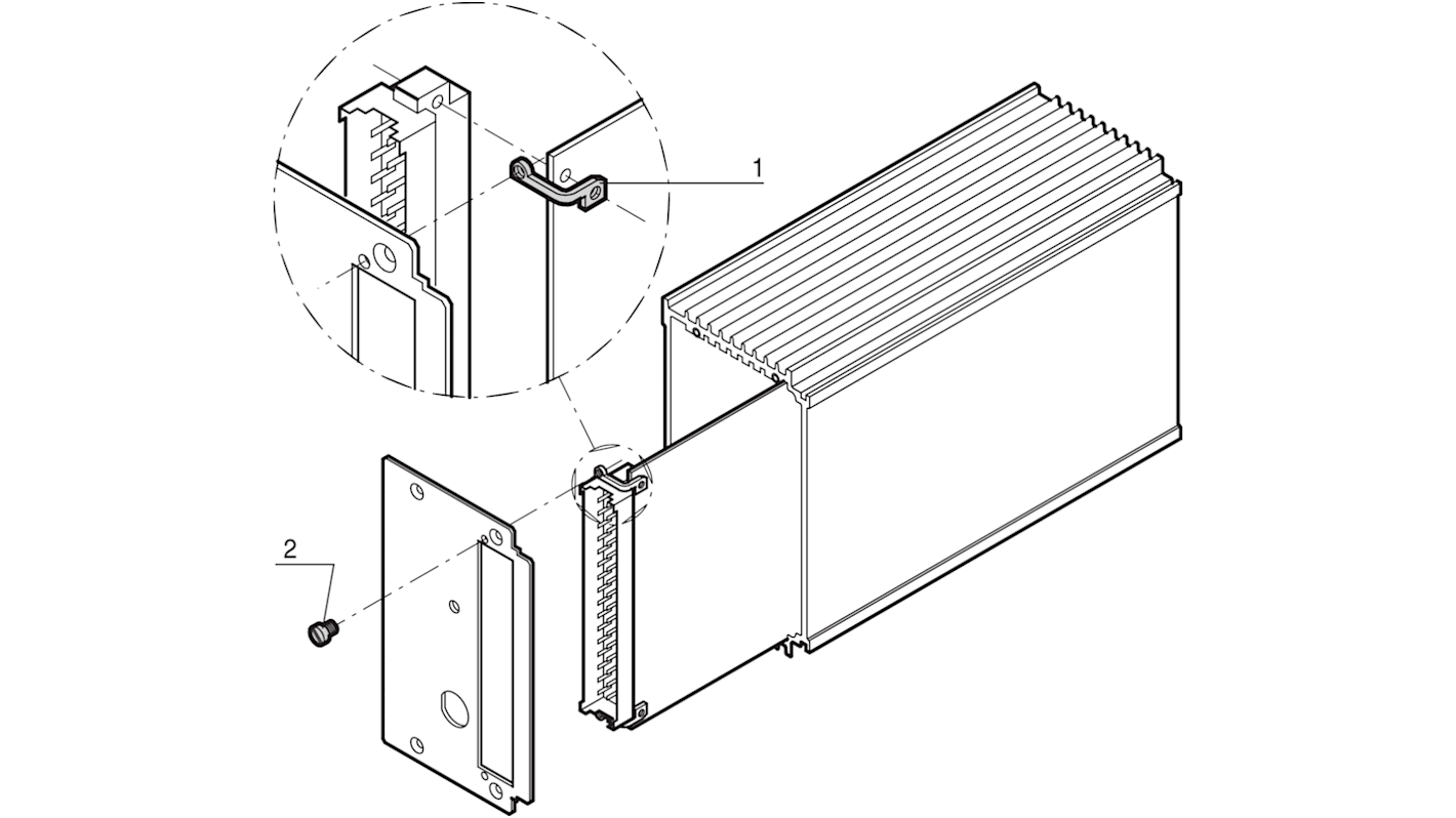 nVent SCHROFF 30809 Series Bracket for Use with Cassettes, 10 Piece(s), 5.8 x 9.8 x 13.2mm
