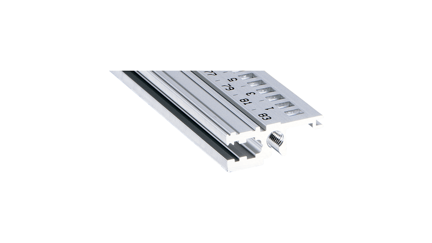 Carril nVent SCHROFF serie 34560 de Aluminio, 1 unidad x M4