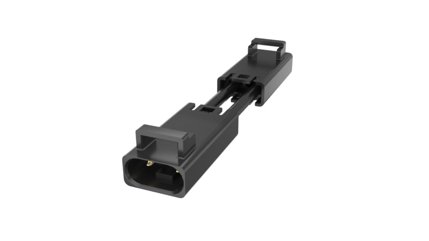 Amphenol Communications Solutions FLHR2C008 Series Straight PCB Socket, 2-Contact, 1-Row, 2.5mm Pitch, Socket