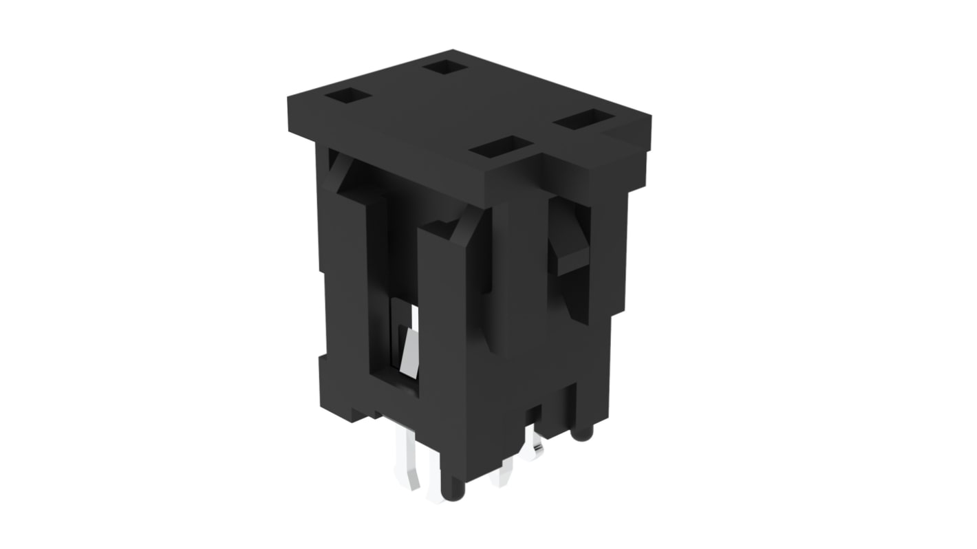 G88MP021020 Series Vertical Board Mount PCB Socket, 2-Contact, 2-Row, 3mm Pitch, Solder Termination