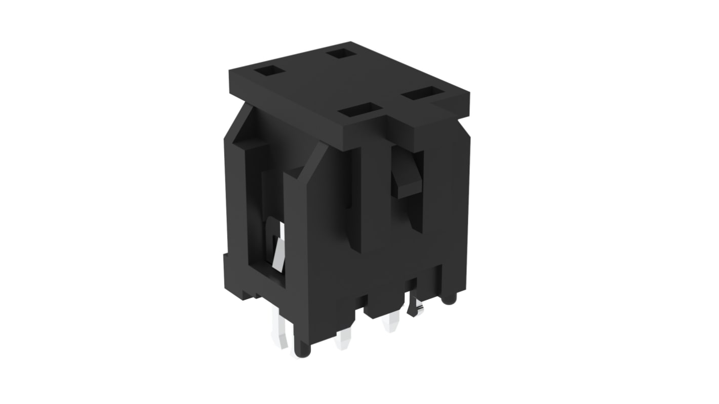 G88MP041020 Series Vertical Board Mount PCB Socket, 4-Contact, 2-Row, 3mm Pitch, Solder Termination