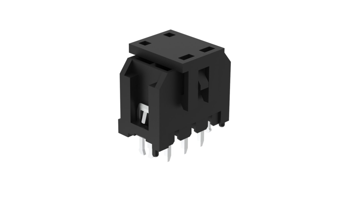 Amphenol Communications Solutions G88MP061028 Series Vertical Through Hole Mount PCB Socket, 6-Contact, 2-Row, 3mm