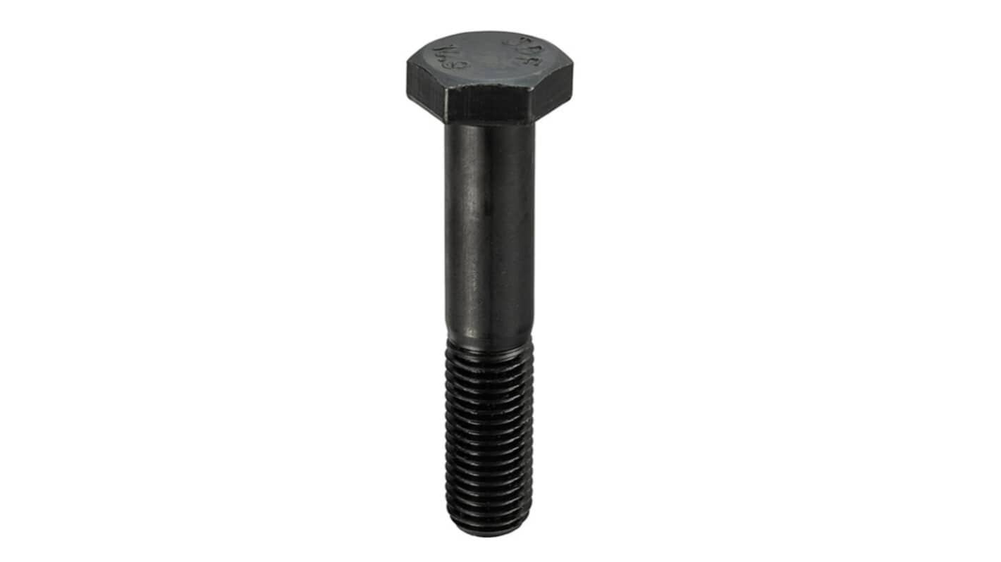 RS PRO Plain Steel, Hex Bolt, M30mm x 240mm