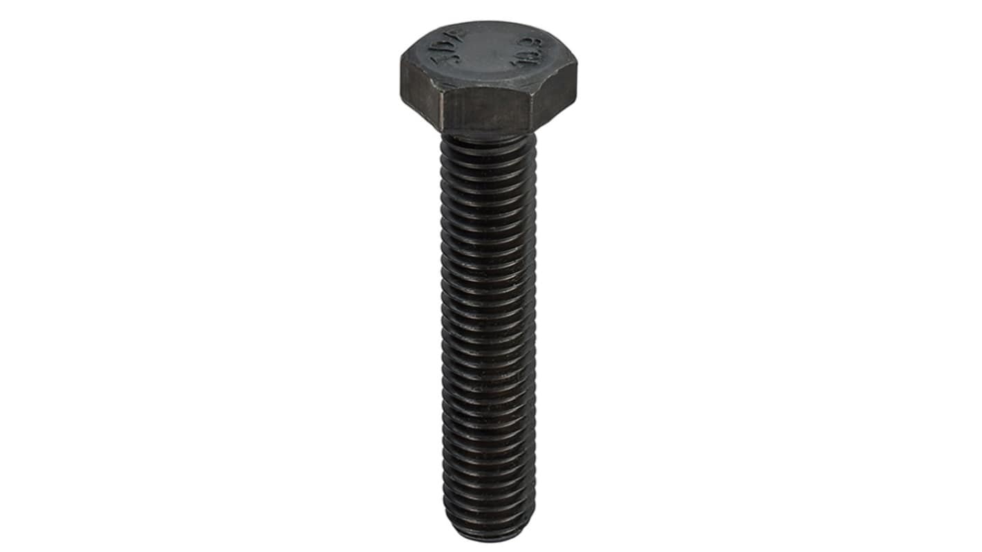 Śruba ustalająca z łbem sześciokątnym gwint M20 130.0mm Stalowe RS PRO
