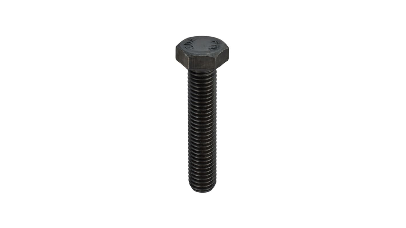 RS PRO Plain Steel, Hex Setscrew, M30mm x 70mm