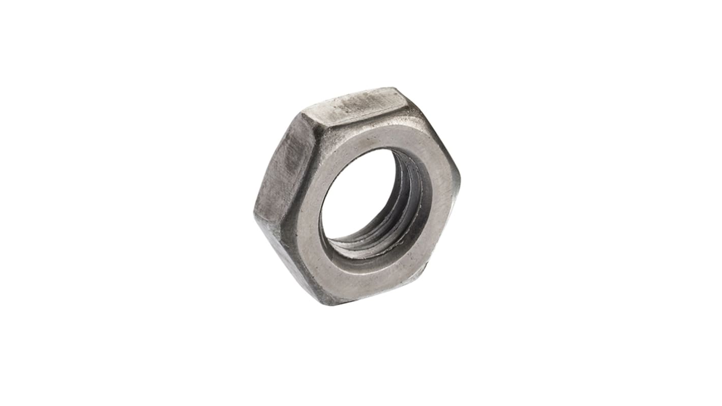RS PRO, Plain Steel Hex Nut, DIN 936, M10