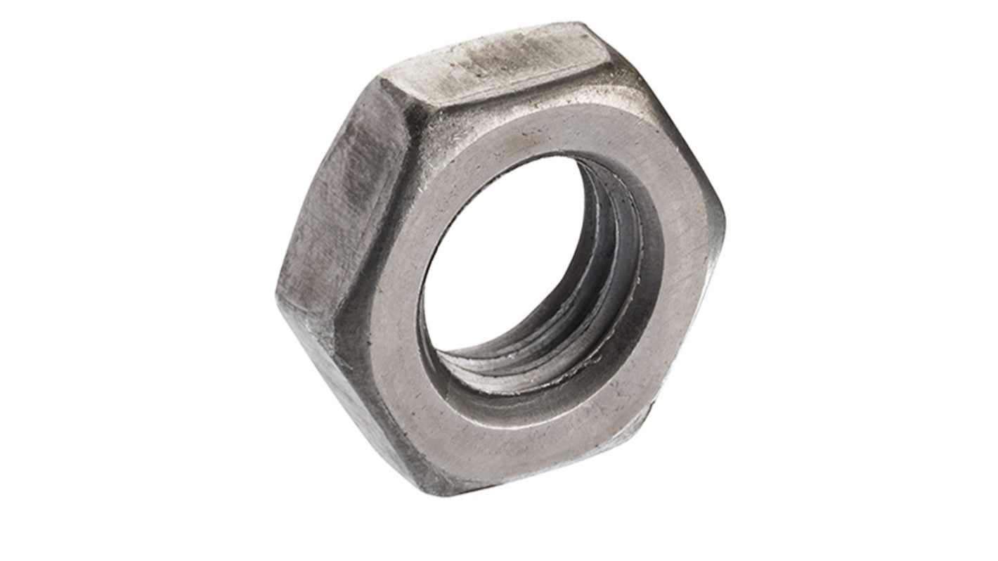 RS PRO, Plain Steel Hex Nut, DIN 936, M12