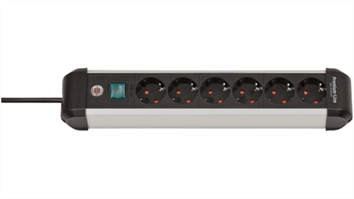 Rallonge électrique Hugo Brennenstuhl 3m, 6 prise, 230 V, IP20