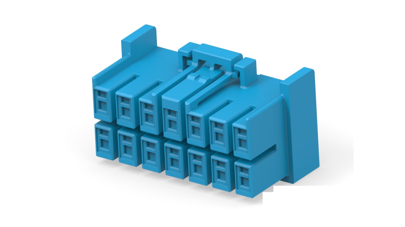 Conector de potencia TE Connectivity 1-2420266 Hembra de 14 vías, 300 V ac, Montaje de Cable