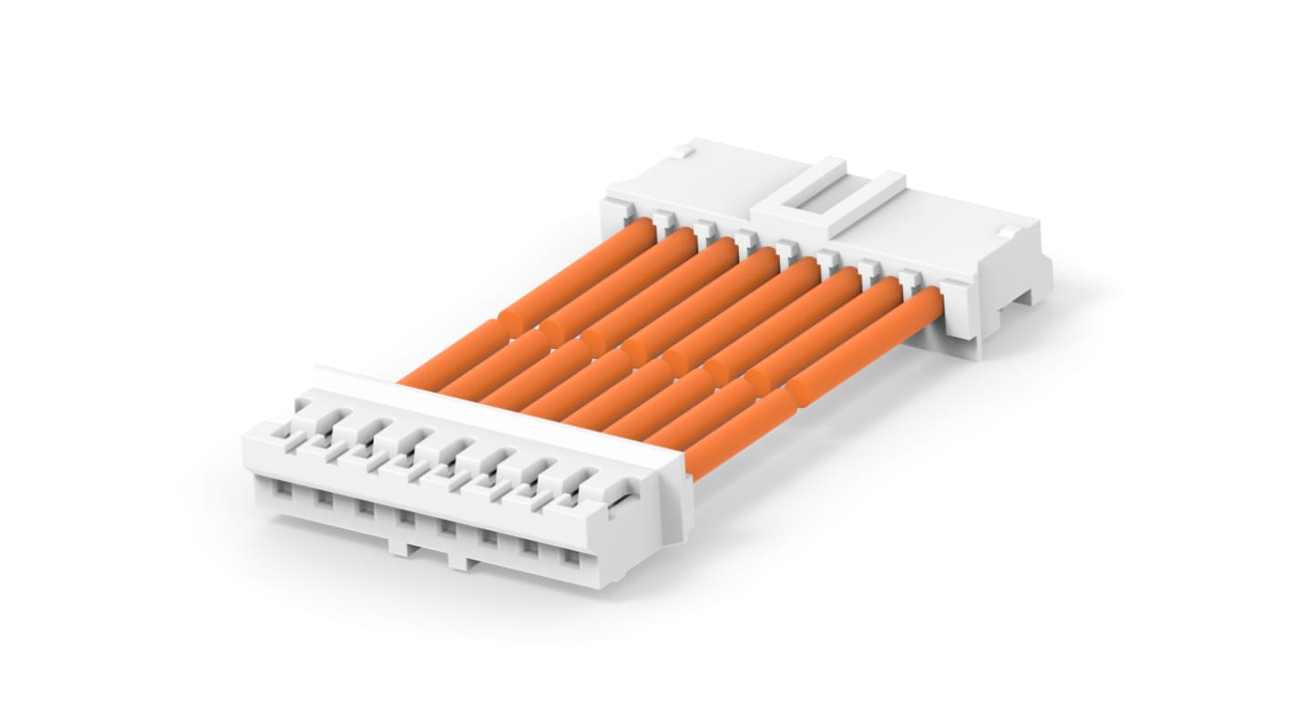 TE Connectivity 8 Way to 8 Way Wire to Board Cable, 300mm