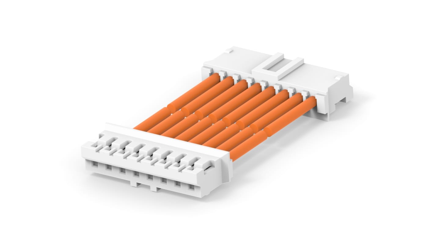 Conjunto de cables TE Connectivity 2405418, long. 300mm, 8 vías, 8 vías, paso 2.5mm