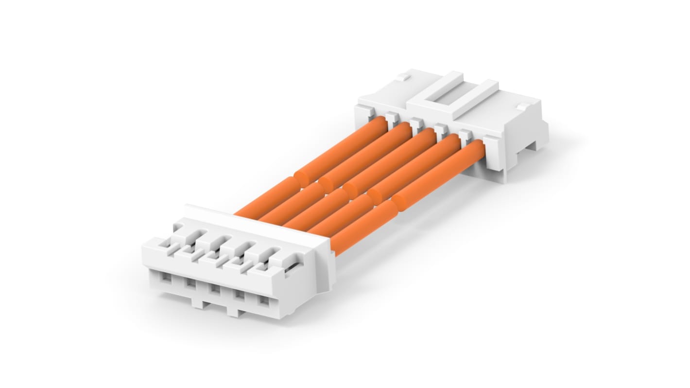 Conjunto de cables TE Connectivity 2405418, long. 300mm, 5 vías, 5 vías, paso 2.5mm