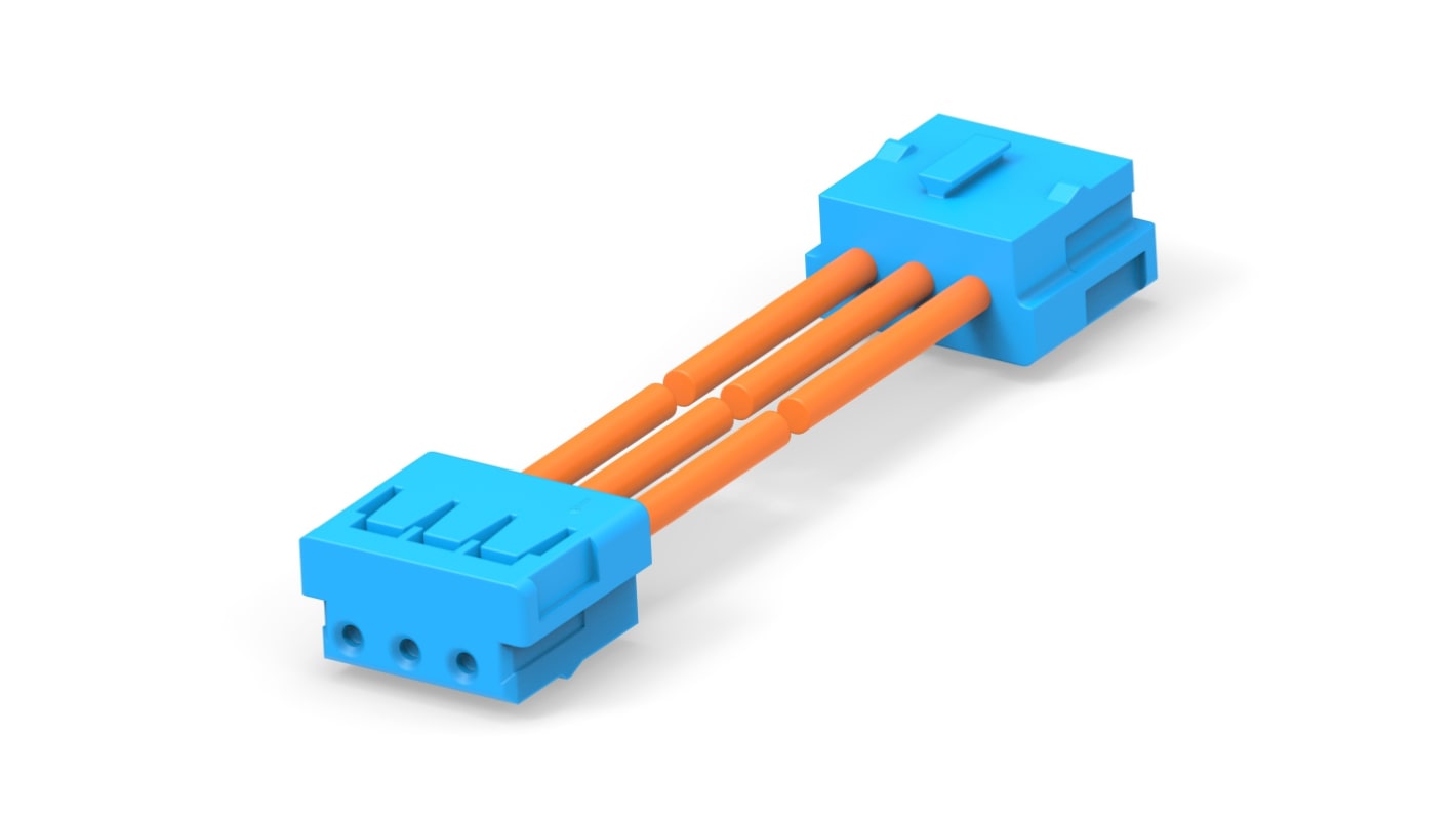 Conjunto de cables TE Connectivity AMP CT Connector 2405869, long. 300mm, 3 vías, 3 vías, paso 2mm