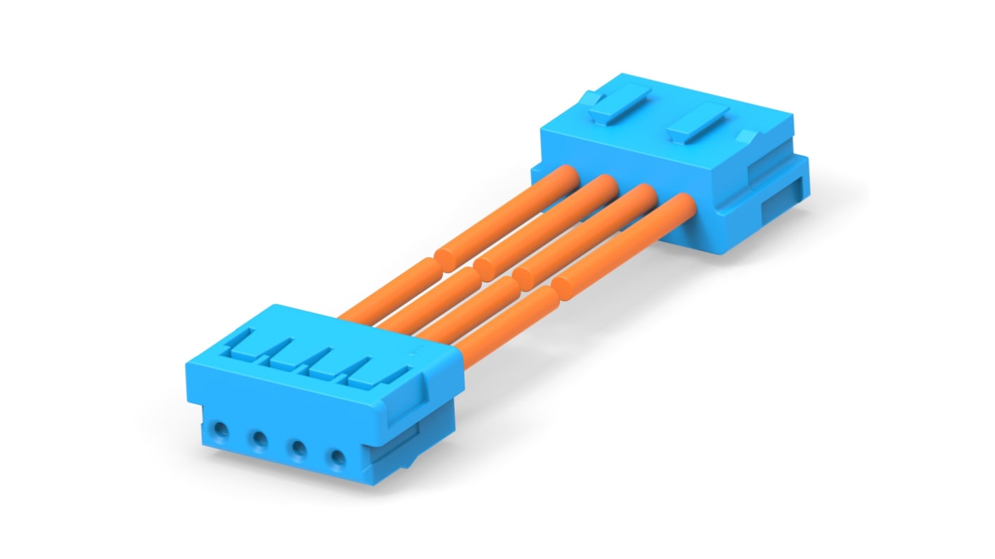 TE Connectivity 4 Way to 4 Way Wire to Board Cable, 300mm