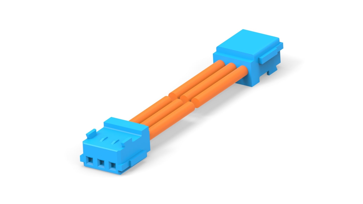 Conjunto de cables TE Connectivity AMP CT Connector 2405870, long. 300mm, 3 vías, 3 vías, paso 1.5mm