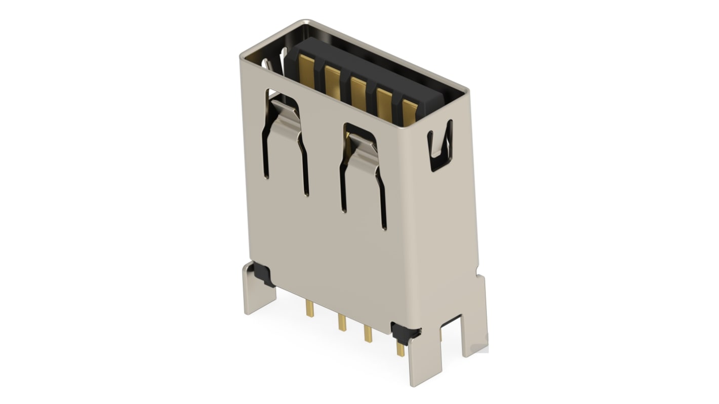 Vertical USB 3.2 A (Shield leg solder) /