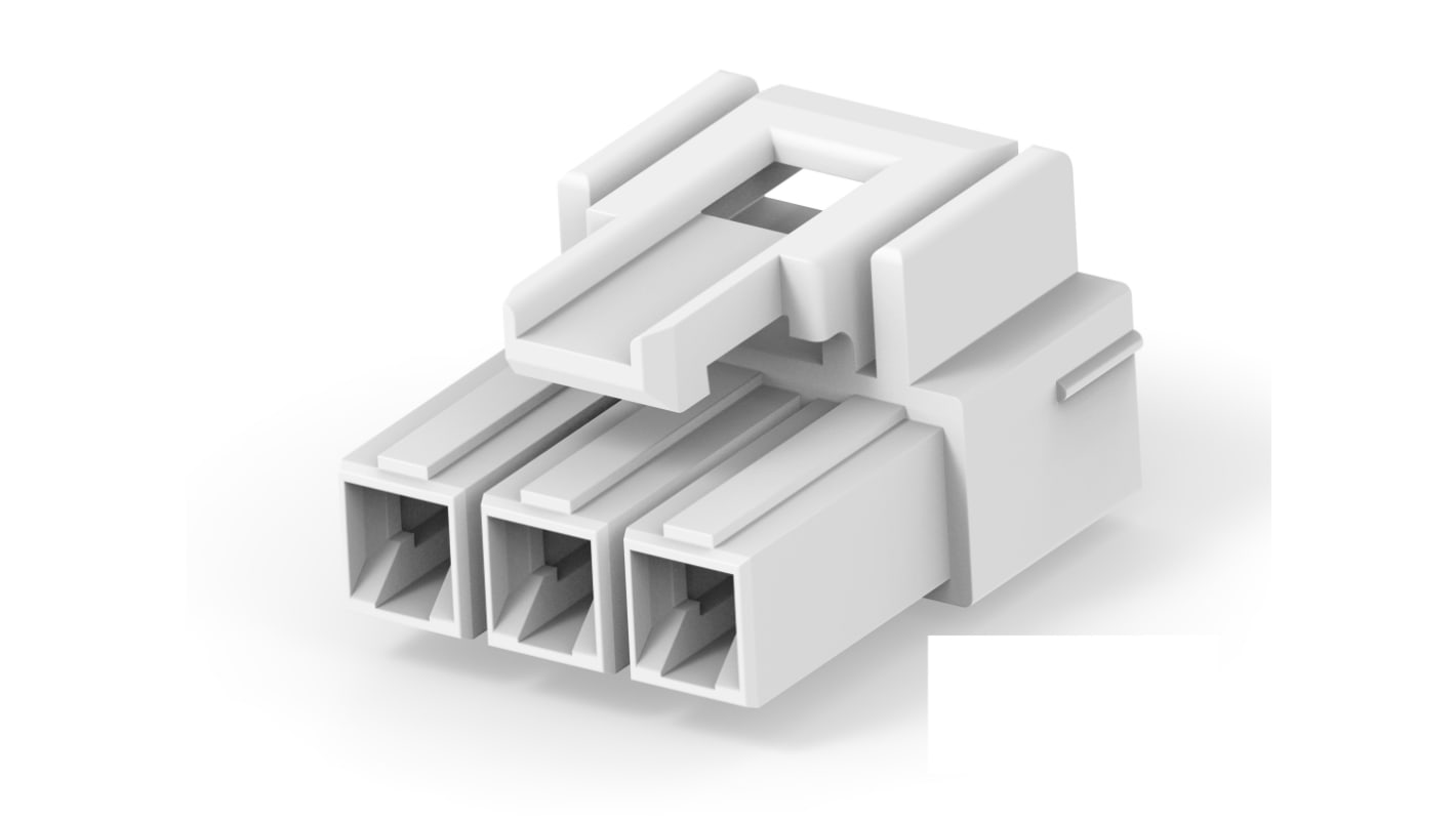 Conector de potencia TE Connectivity 3-2408780 Hembra de 3 vías, 600 V ac, Montaje en PCB