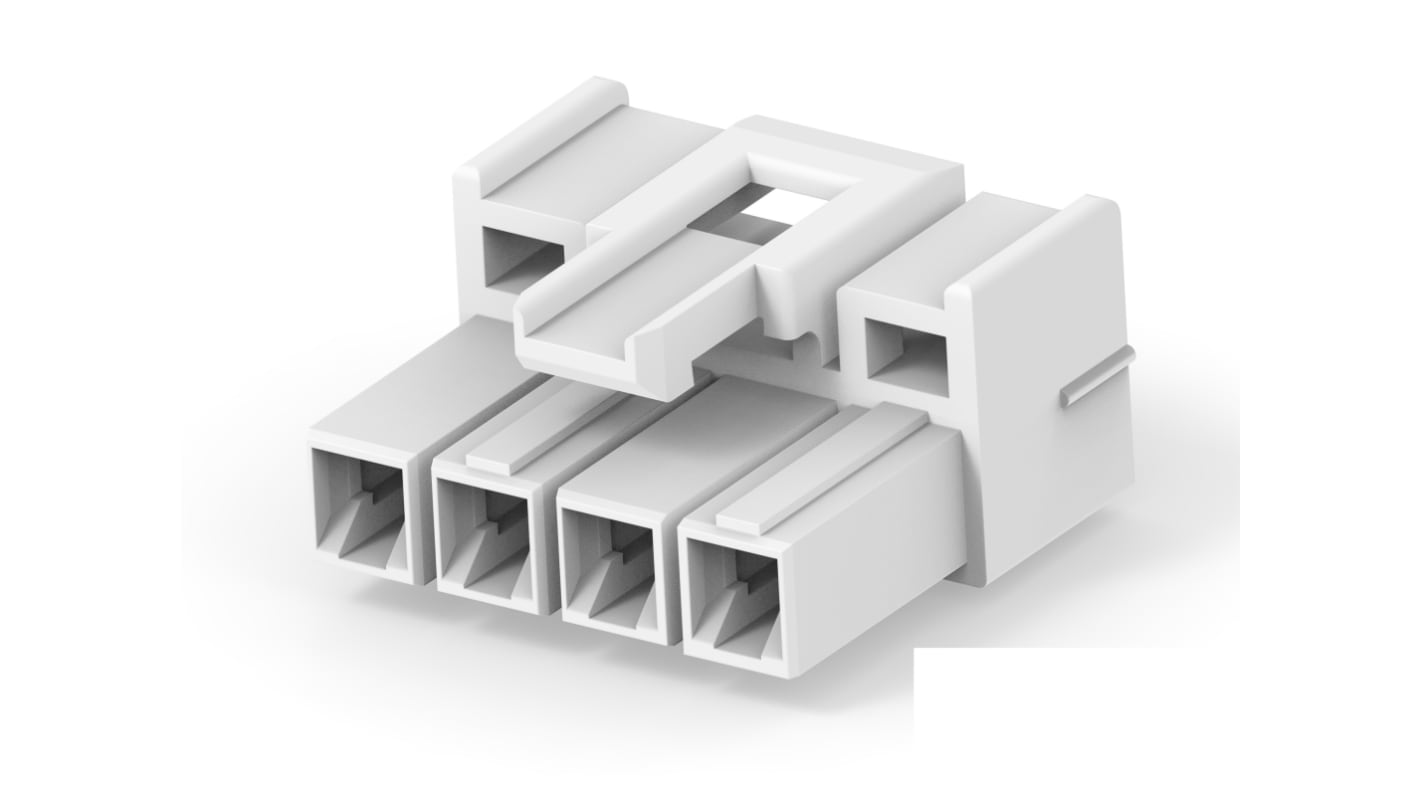 Conector de potencia TE Connectivity 3-2408780 Hembra de 4 vías, 600 V ac, Montaje en PCB