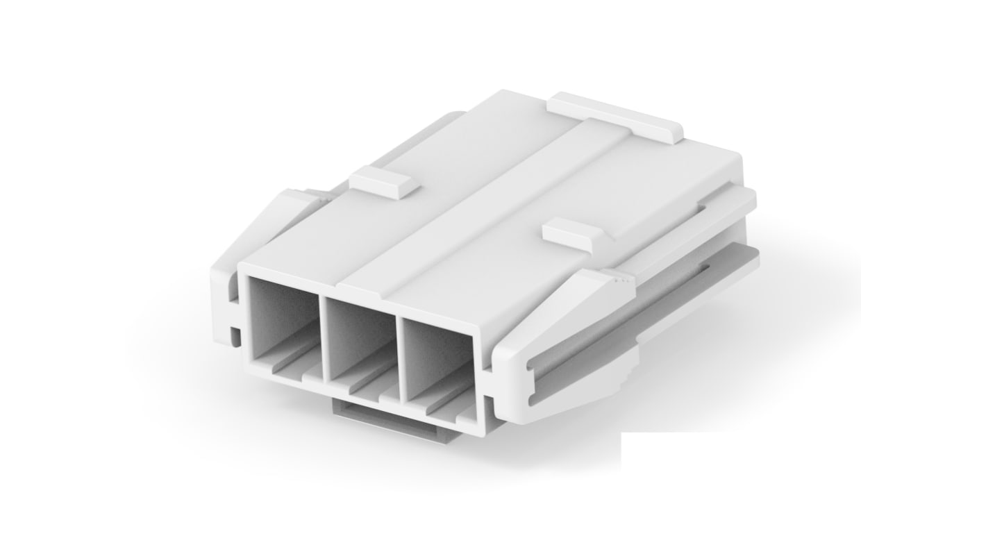 TE Connectivity Power Connector, 3 Way, Female, 3-2408818, PCB Mount, 600 V ac