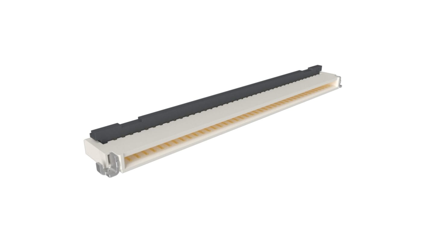 Amphenol Communications Solutions FPC连接器, 母座, 40p, 0.5mm间距, SMT安装, 直角, F31N系列