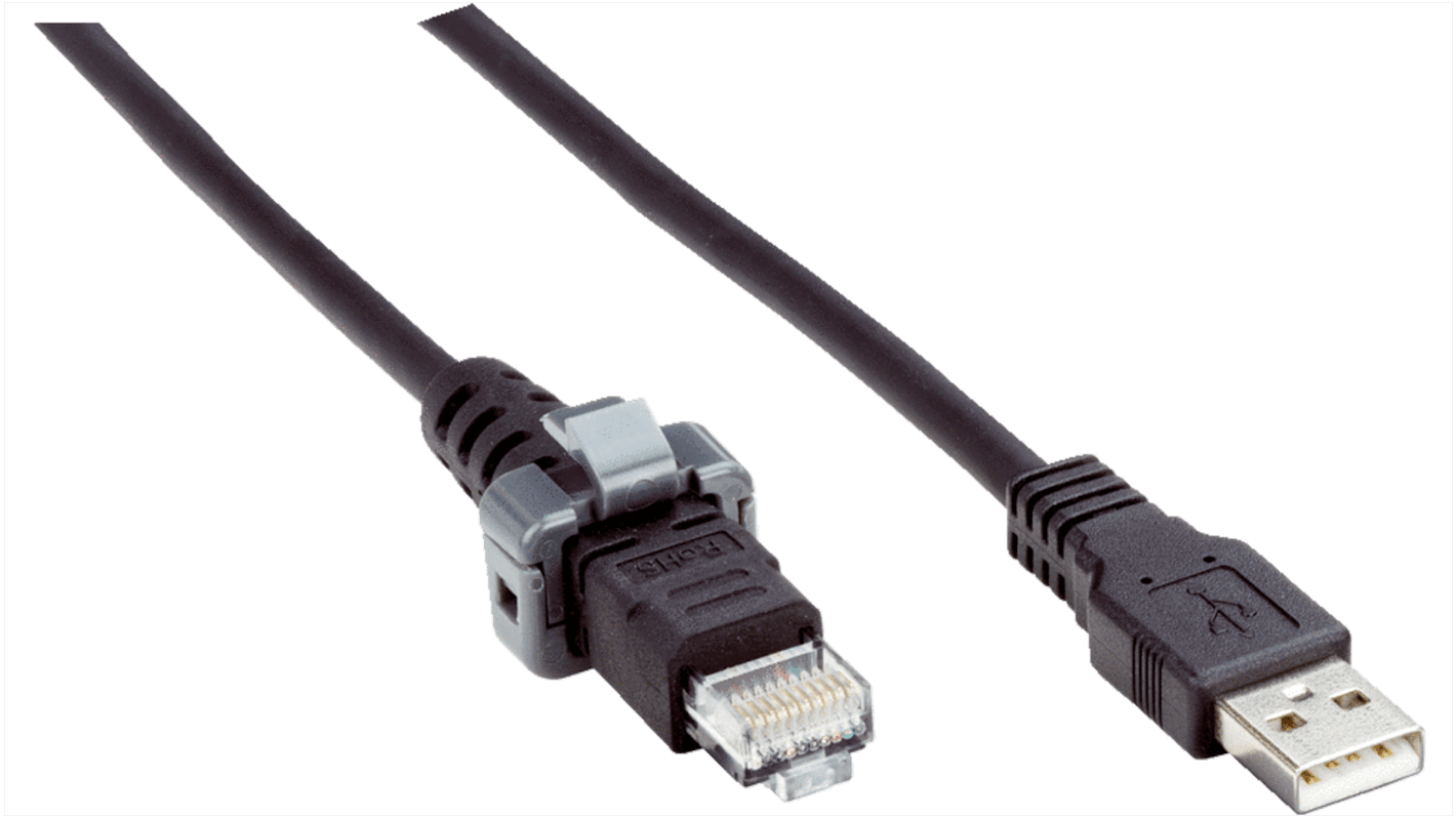 Sick Male USB A to Male RJ45 Cable, 3m