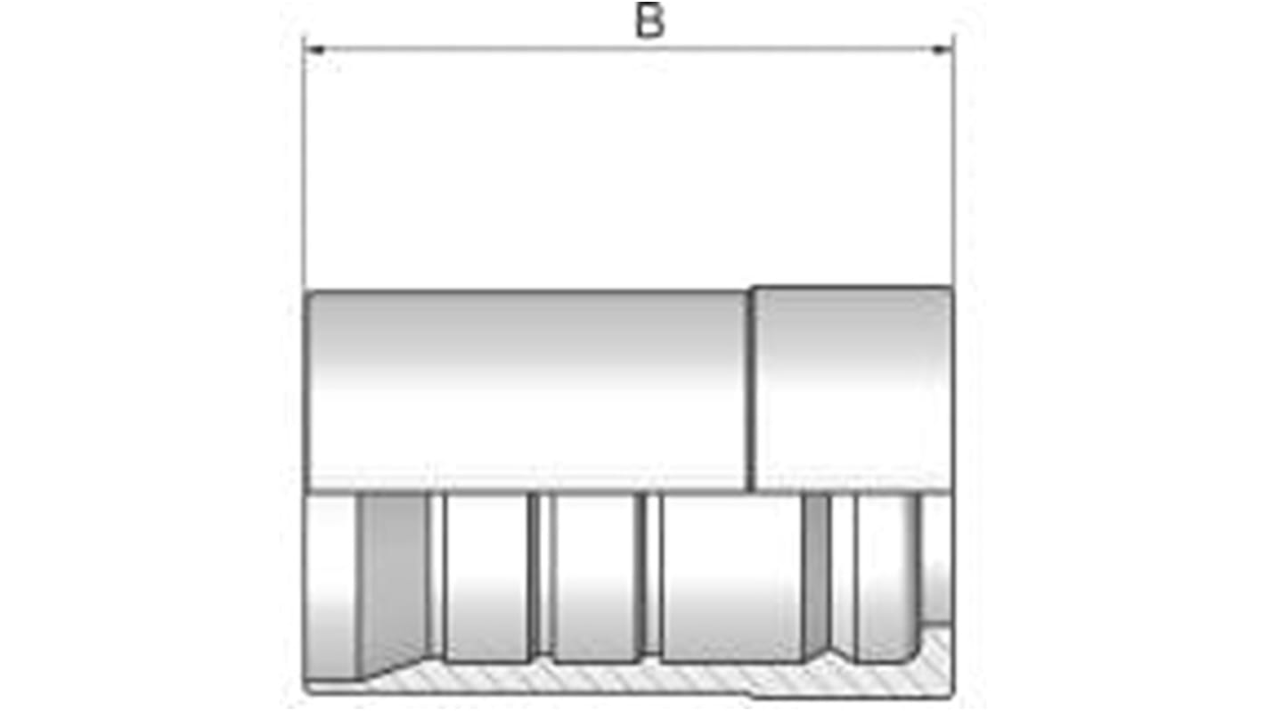 Parker Hochdruck-ParLock-Skive-Fittings aus Stahl