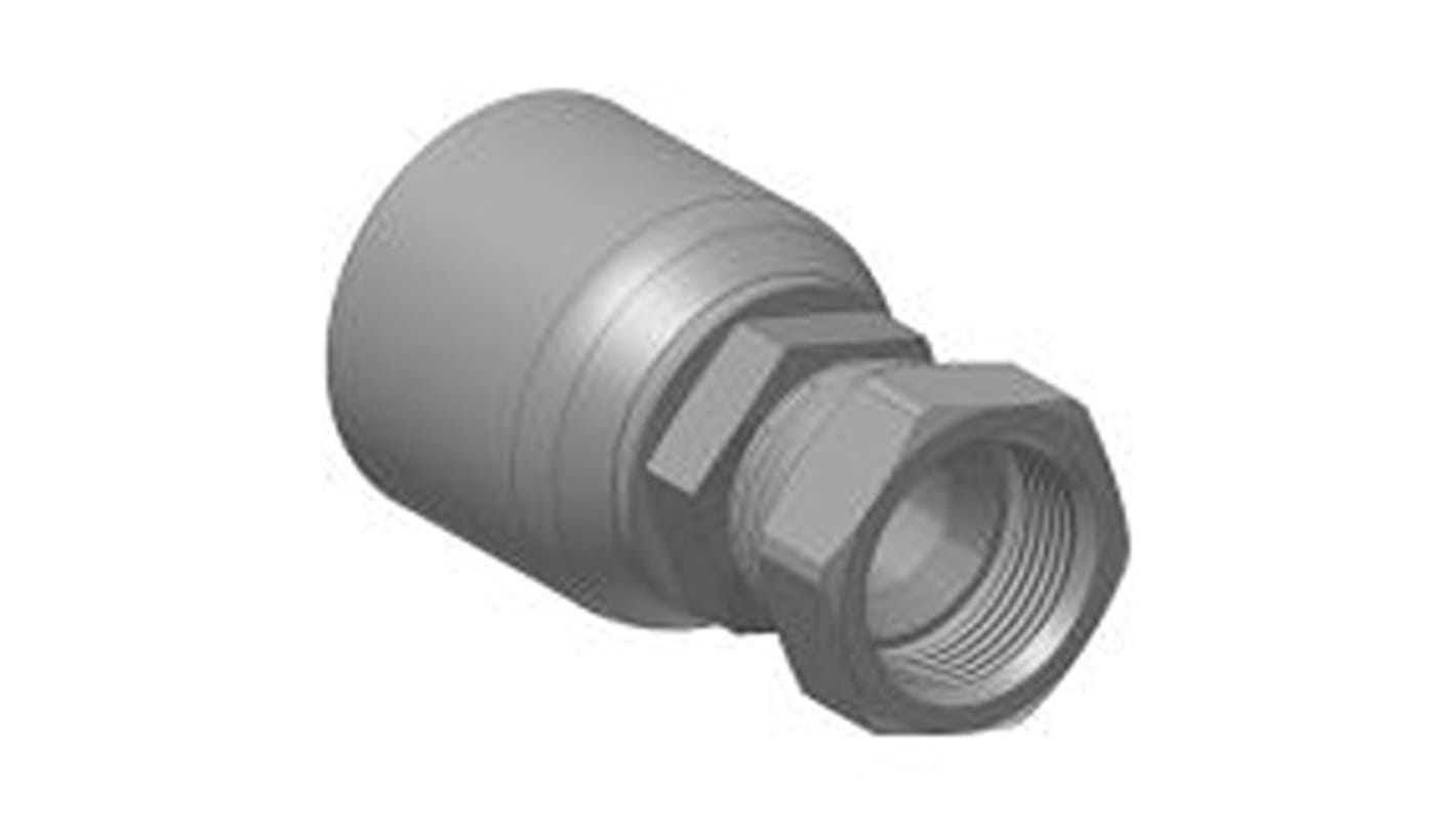 Parker Crimped Hose Fitting 1 in Hose to 1 5/16-12 in Female, 10670-16-16-SM