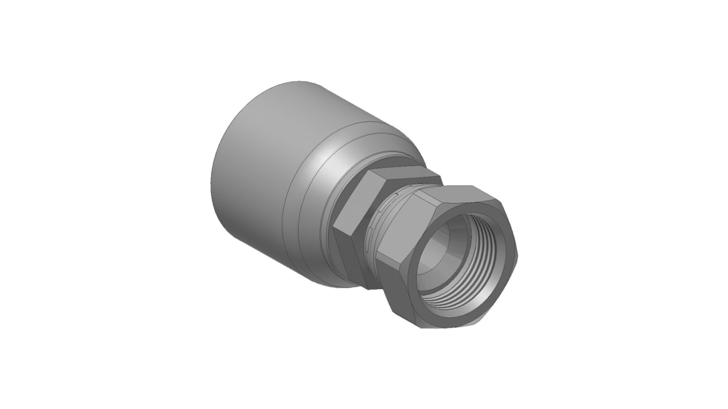 Parker Crimped Hose Fitting, 10673-16-16-SM