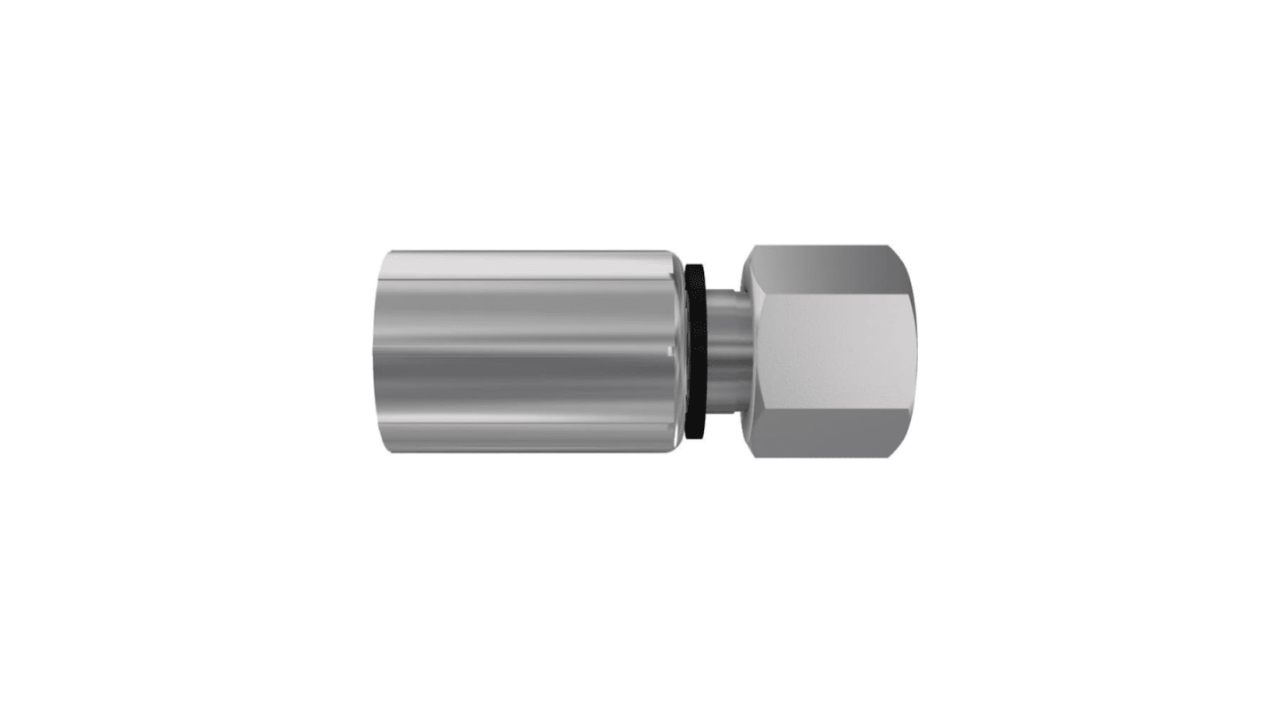 Raccordo tubo flessibile crimpato Parker, connettore A: Tubo da 5/8 poll., B: M26 x 1.5, in Acciaio inossidabile