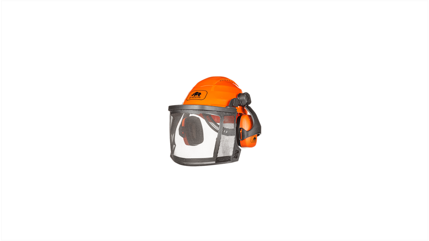 SIP Protection Head-to-toe Justérbar Orange Sikkerhedshjelm med hagerem, Ventileret