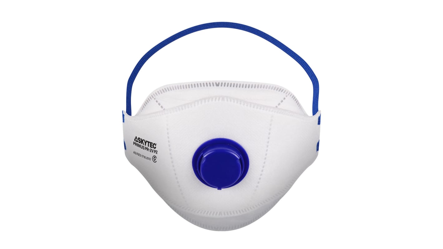 Skytec PR2V Series Disposable Respirator for General Purpose Protection, FFP3, Valved, Fold Flat 10Each per Package