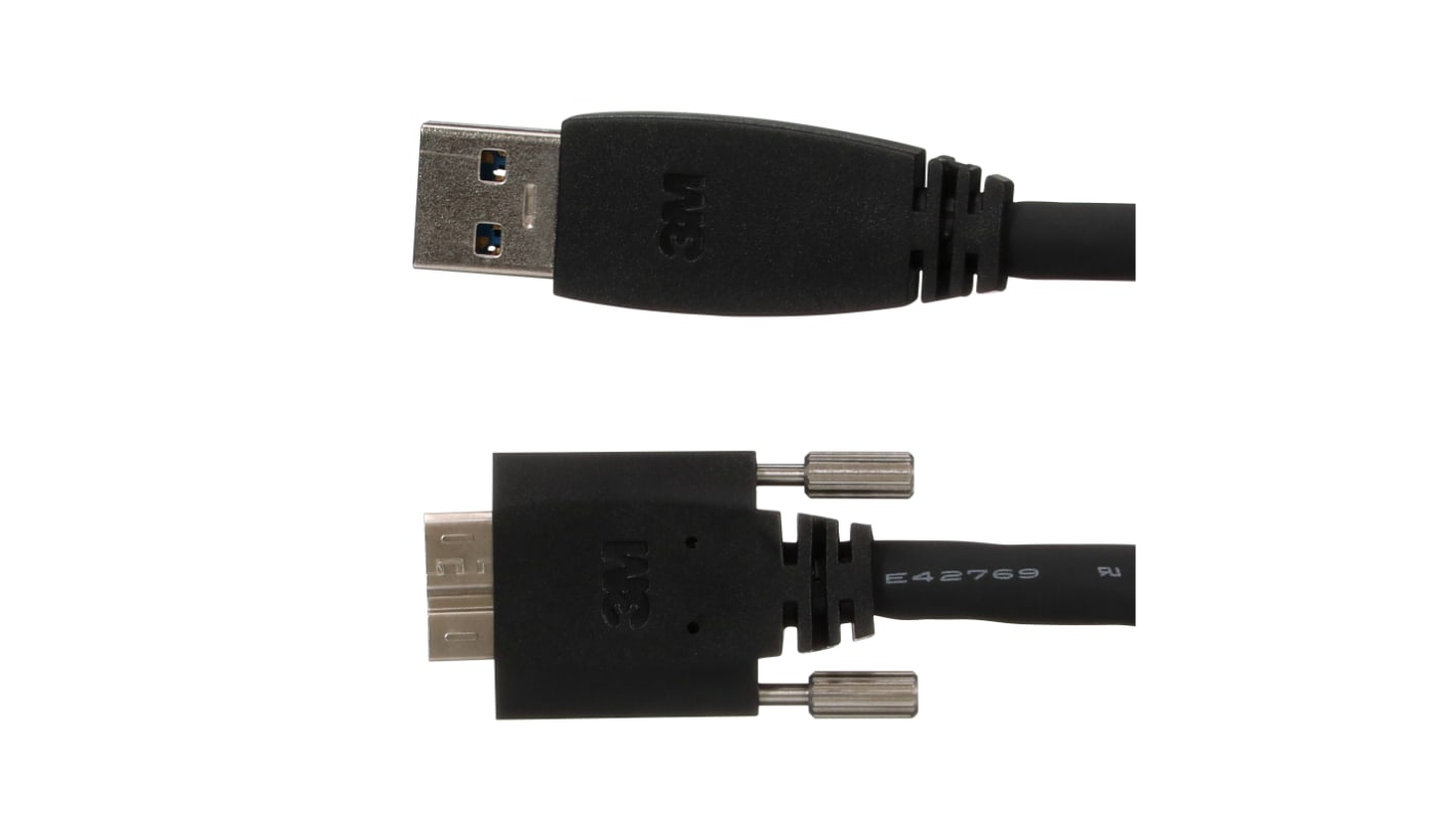 3M USB-Kabel, Micro-USB B / USBA, 3m USB 3.0