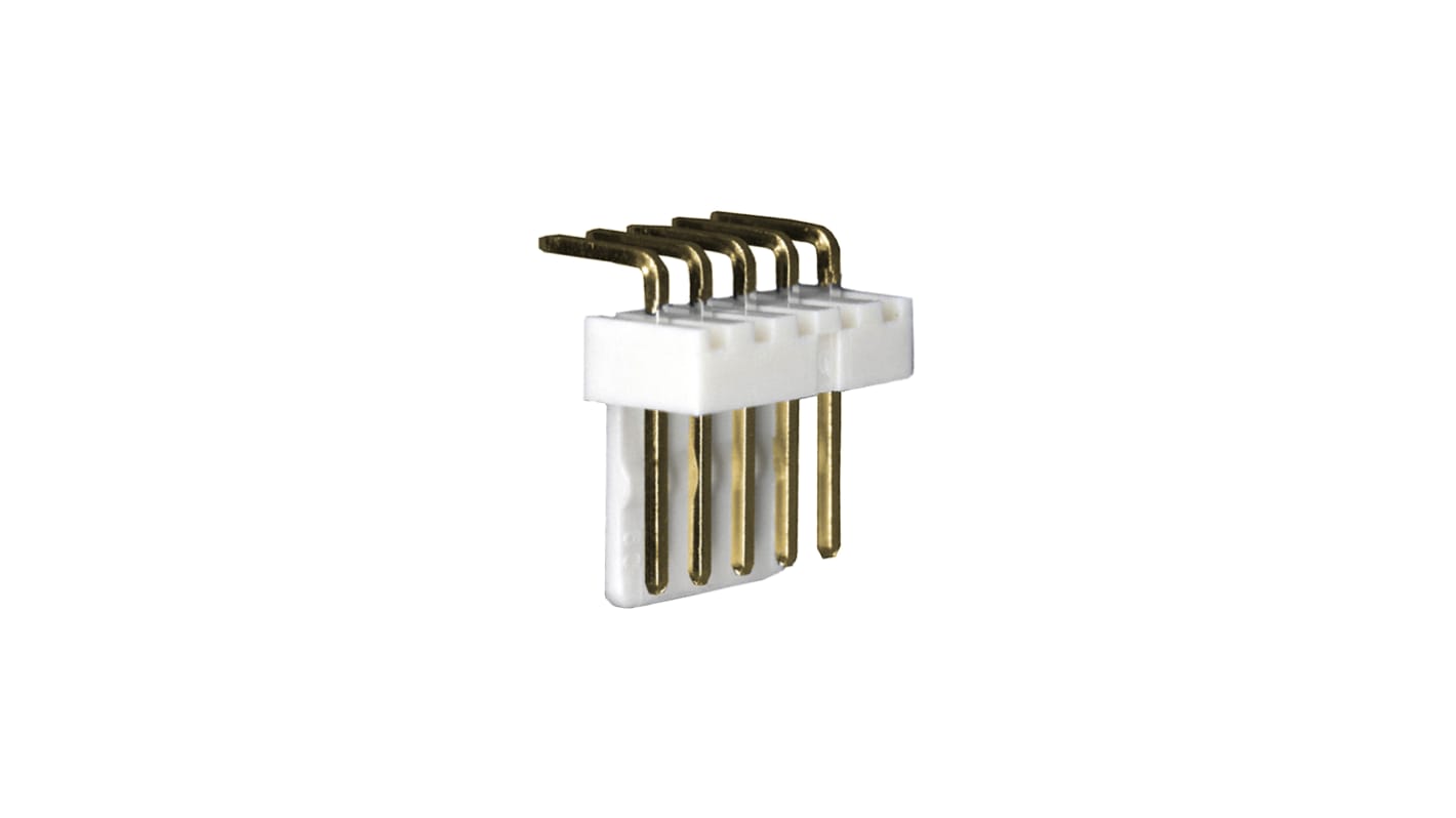 Bulgin Standard Buccaneer - USB Series Right Angle PCB Header, 2.54mm Pitch, Unshrouded