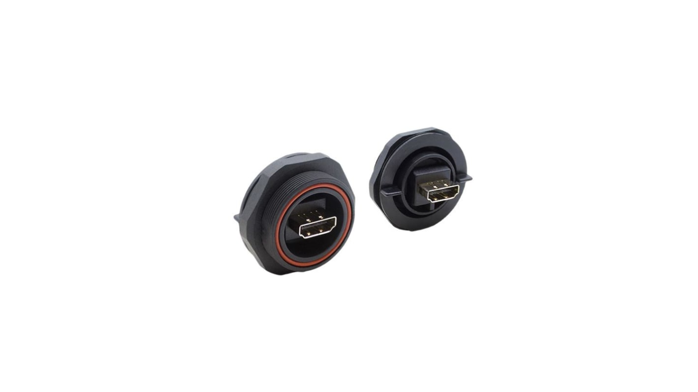Connettore HDMI, Bulgin, Femmina 19 poli 30 V CA