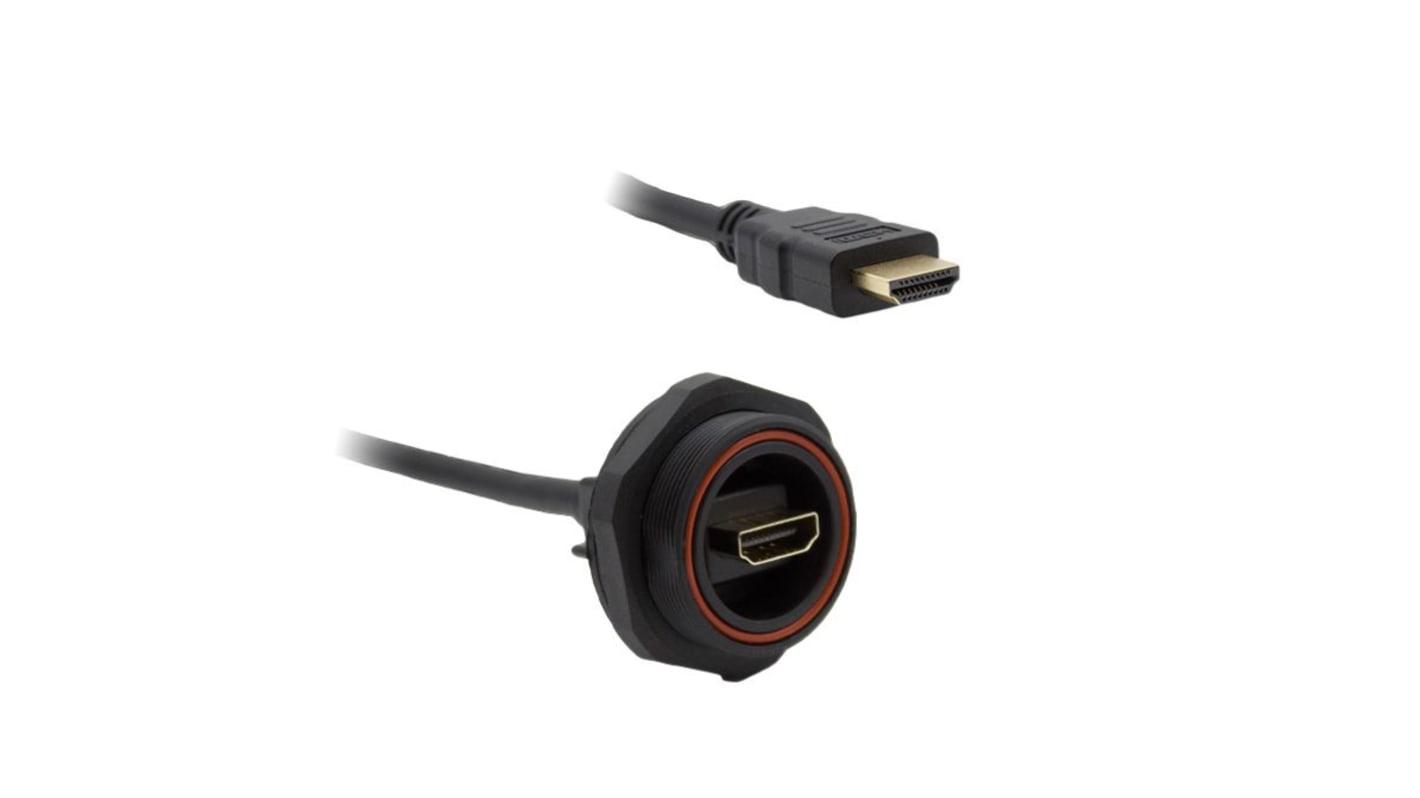 BulginStandard Buccaneer - HDMI series 2.1, 1m Female HDMI to Male HDMIUltra High Speed 8K