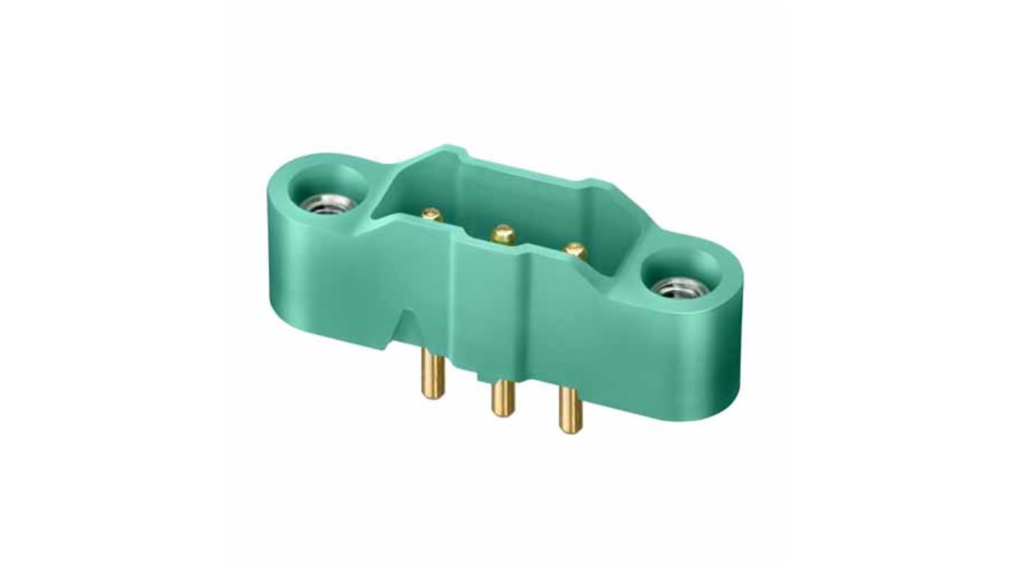 HARWIN 3p单排排母 垂直穿板连接器, 3mm间距, PCB安装, M300系列