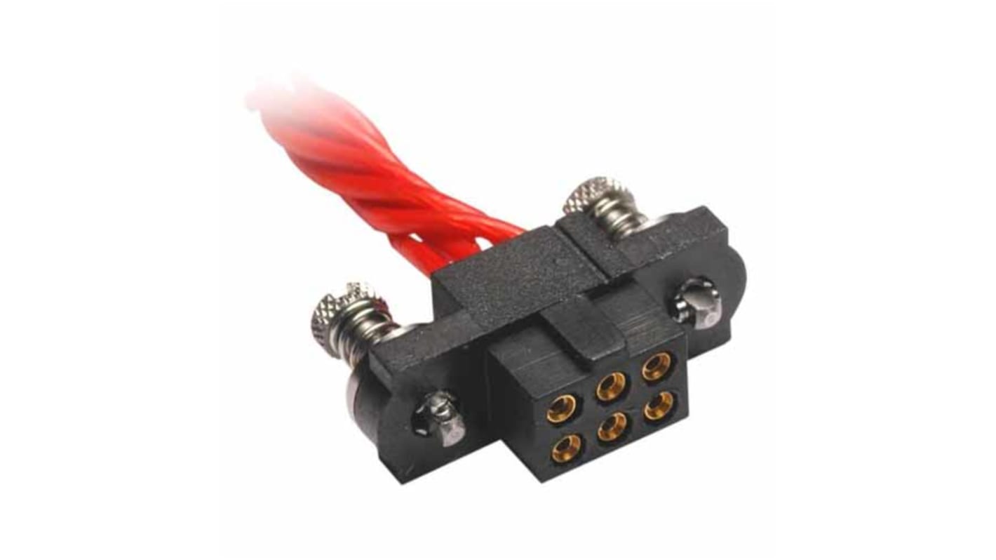 Gniazdo PCB 4 -pinowe 2 -rzędowe raster: 2mm Złącze zagniatane Proste